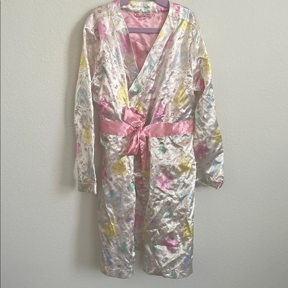 Disney colorful Satin Robe with Pink Belt